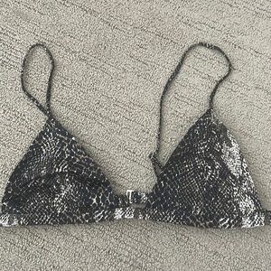 Fleur du mal satin bralette